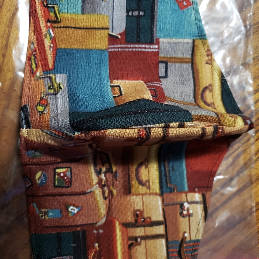 Suitcase pattern Handmade Face Mask